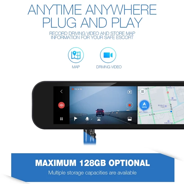 STICKDRIVE 128GB Yüksek Hızlı U3 Mavi Siyah Micro SD Hafıza Kartı - 4