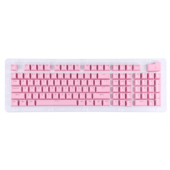Pembe ABS Şeffaf Mekanik Klavye Tuş Kapağı OEM Yüksek Kalite - 1