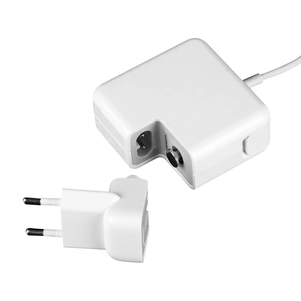 Apple MacBook MagSafe 1 L Tipi 45W 14.5V 3.1A Güç Adaptörü 1.7m Kablo Beyaz EU Fiş - 2