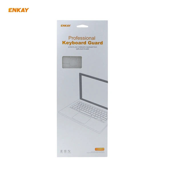 MacBook Air 13.3 inç A1932 2018 Model Ultra İnce TPU Klavye Koruyucu Kapak ABD Versiyonu - 9
