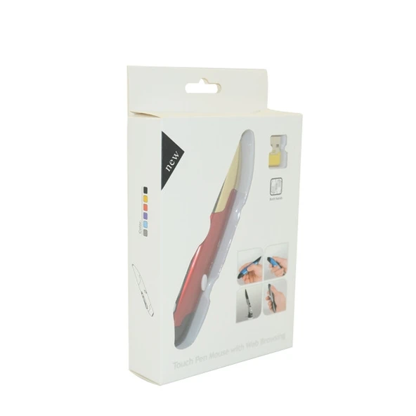 Kırmızı 2.4G Kablosuz Optik Kalem Mouse 1600 DPI Ayarlanabilir USB Alıcılı - 6