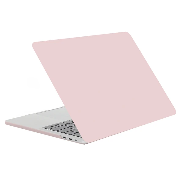 MacBook Pro 13.3 inç 2016-2017 Uyumlu Pembe Mat Dokulu PC Koruyucu Kılıf - 5