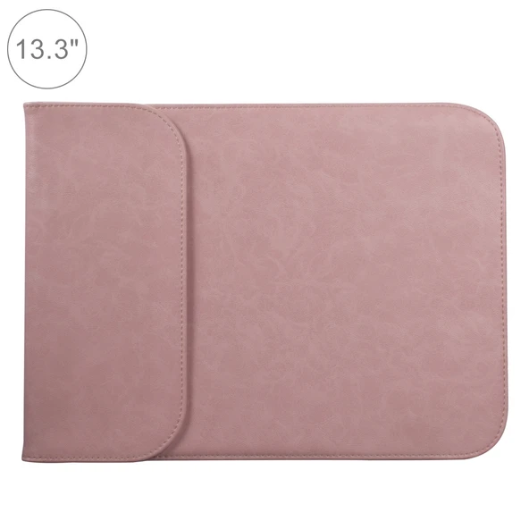 13.3 Inç PU Deri ve Naylon Laptop Çantası Kılıfı Pembe