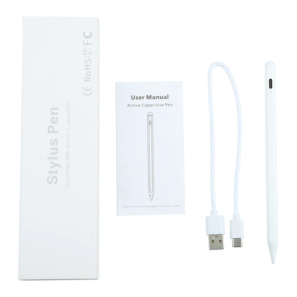 Evrensel İnce Uçlu Aktif Dokunmatik Kapasitif Stylus Kalem - 3