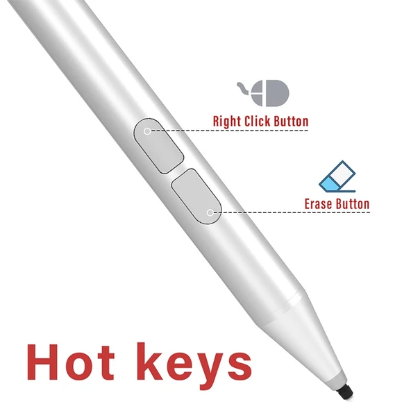 JD02 Kazara Dokunmayı Önleyici Stylus Kalem MicroSoft Surface Serisi Gri - 3