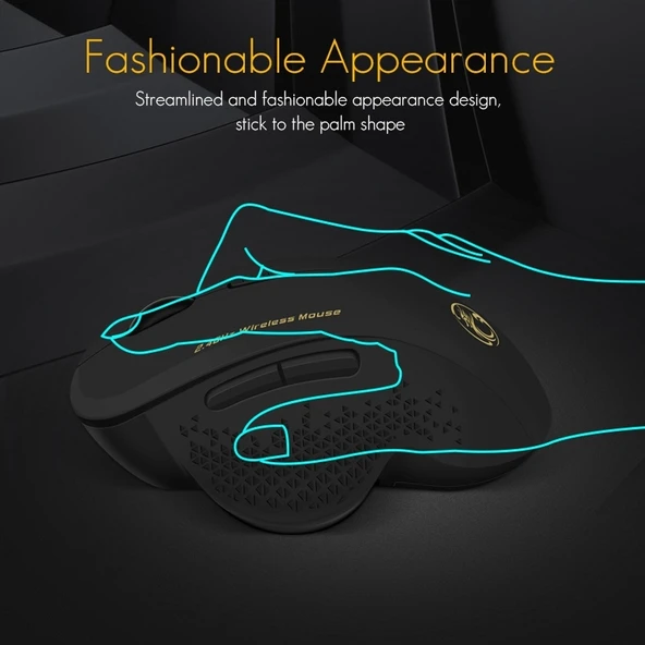 iMICE G6 Kablosuz Ofis ve Oyun Mouse Gri 6 Tuş 24G - 4