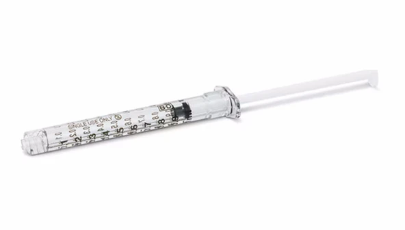 BD Luer Lock 1 mL Steril Enjektör - 0,1 mL Hassasiyet - 100'lü Kutu - 3