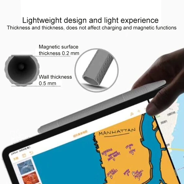 Apple Pencil 2 Uyumlu Silikon Kılıf Kırmızı Darbeye Dayanıklı - 5