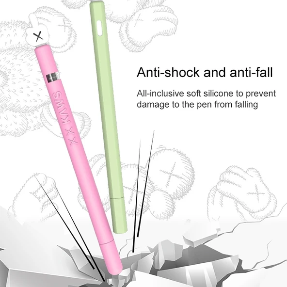 Apple Pencil 2 Orta Parmak Şeklinde Silikon Koruyucu Kılıf Yeşil - 4