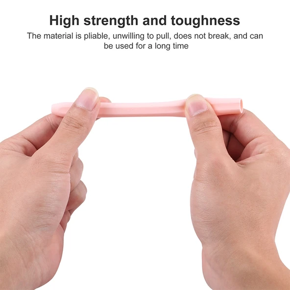 Apple Pencil 1 Uyumlu Mor Silikon Koruyucu Kılıf 4 in 1 Karikatür Hayvan Desenli - 3
