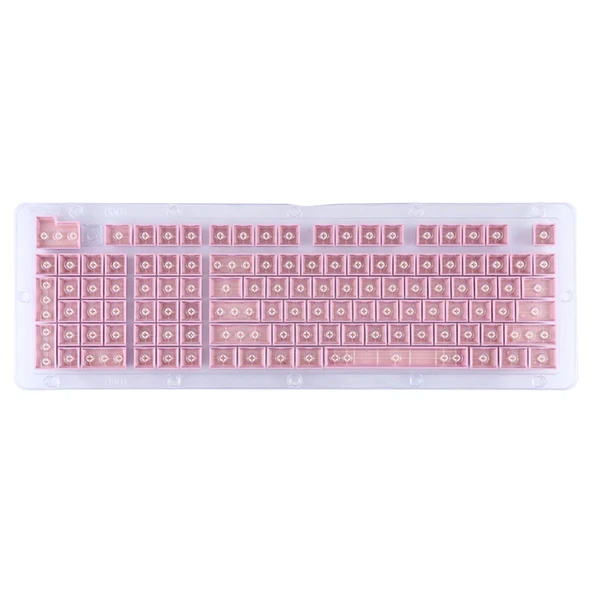 Pembe ABS Şeffaf Mekanik Klavye Tuş Kapağı OEM Yüksek Kalite - 3
