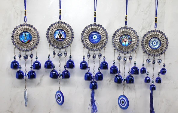 Metal Nazar Boncuğu Çan Model 9 ürün görseli