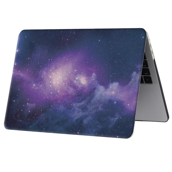 2016 Macbook Pro 133 Inç A1706 A1708 Mavi Yıldızlı Gökyüzü Desenli Laptop Koruyucu Kılıf - 3