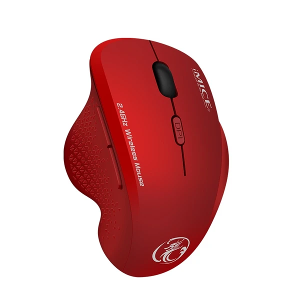 iMICE G6 Kablosuz Kırmızı Ofis ve Oyun Mouse 6 Tuşlu 2.4G - 2
