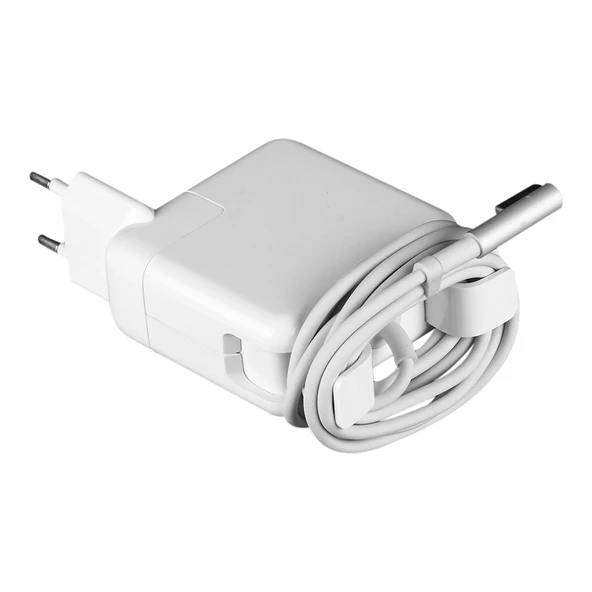 Apple MacBook MagSafe 1 L Tipi 45W 14.5V 3.1A Güç Adaptörü 1.7m Kablo Beyaz EU Fiş - 3