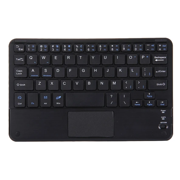 Bluetooth Kablosuz Dokunmatik Panel Klavye Siyah 10 Inç Android ve Windows Tabletler İçin