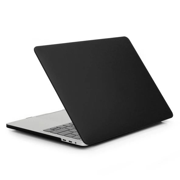 ENKAY Hat-Prince 2'si 1 Arada Mat Sert Plastik Kılıf ve ABD Versiyonu İnce TPU Klavye Koruyucu MacBook Pro 15.4 inç Touchbar Siyah - 2