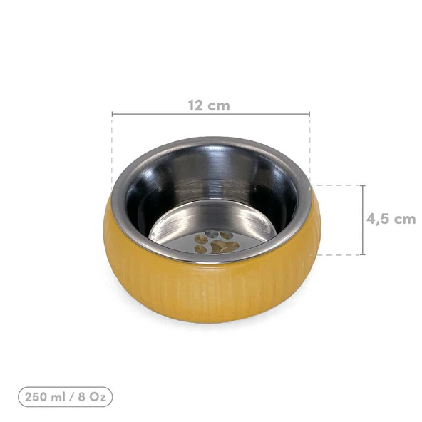 Mikopet Organik Seramik Mama Kabı Sarı - Resim 4