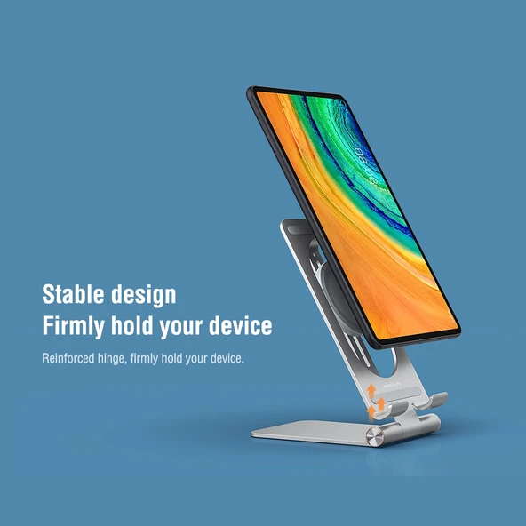 NILLKIN PowerHold Tablet Kablosuz Şarj Standı Gri - 9