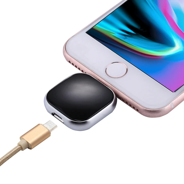 RQW-18S Siyah 8 Pin 128GB Çok Fonksiyonlu Flash Bellek USB Micro USB Kablo - 5