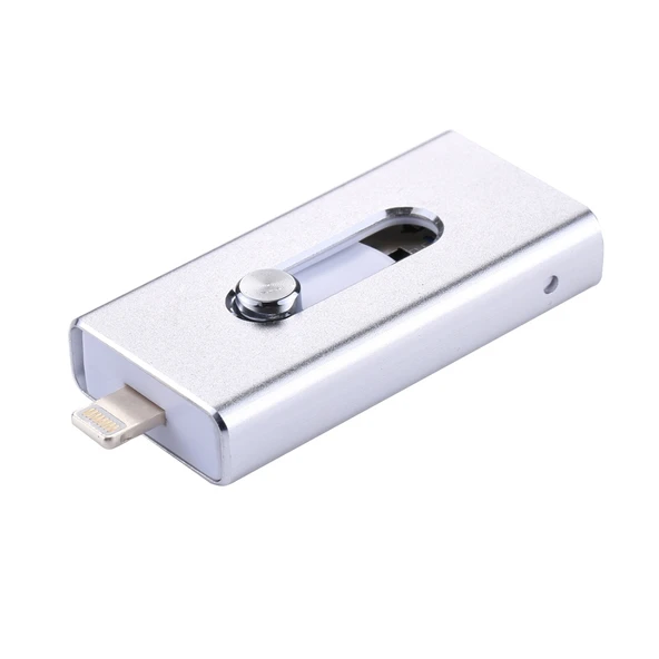 RQW 02 Gri 3 in 1 USB 2.0 8 Pin ve Micro USB 32GB Flash Bellek - 2
