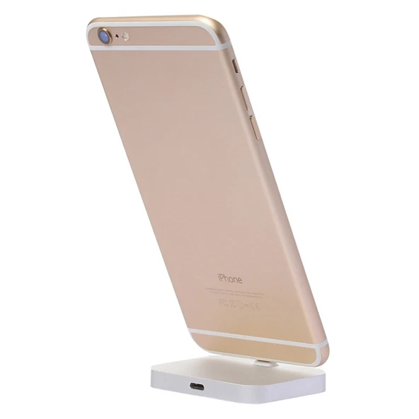 8 Pin Stouch Alüminyum Masaüstü Şarj İstasyonu iPhone için Gri - 4