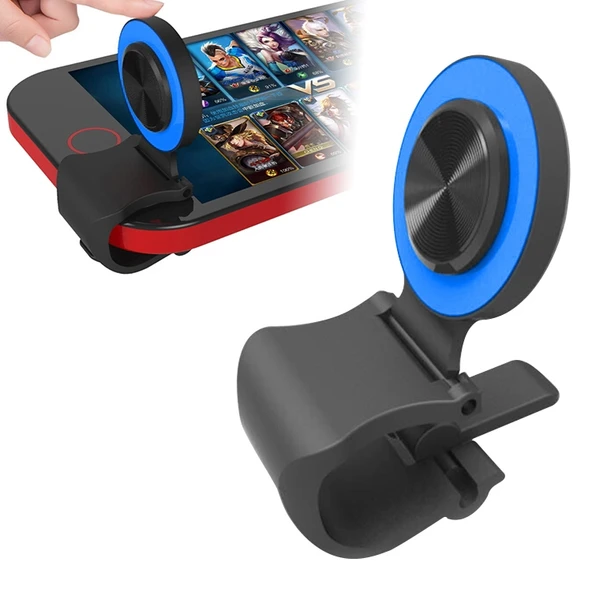 A9 Mavi Mobil Klipsli Oyun Joysticki Yüzük Tutuculu