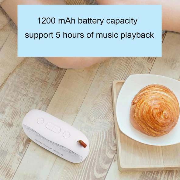 Awei Y900 Mini Taşınabilir Kablosuz Bluetooth Hoparlör Sarı Gürültü Engelleme Mikrofonlu TF Kart ve AUX Destekli - 4