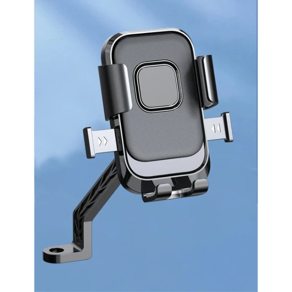 360° Dikiz Aynası Bisiklet Motosiklet Telefon Tutucu - Resim 4