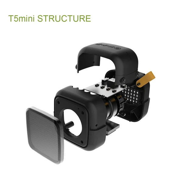 HB 200 Bluetooth 42 Taşınabilir Mini Kablosuz Hoparlör Gri - 3