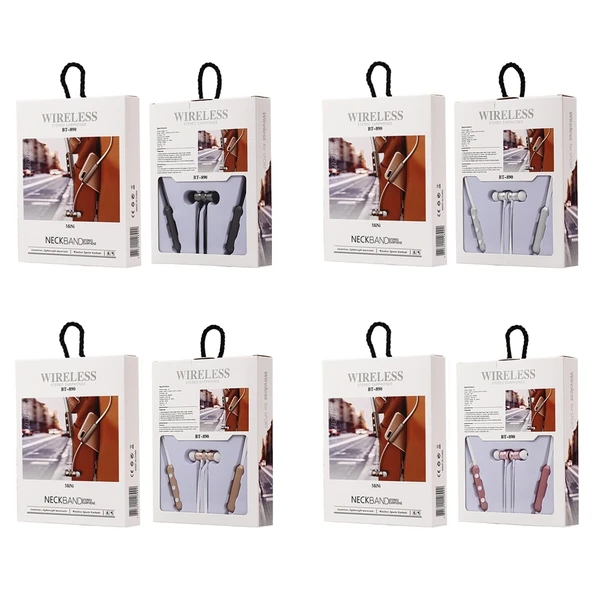 BT 890 Bluetooth 42 Boyun Askılı Siyah Kulaklık - 7