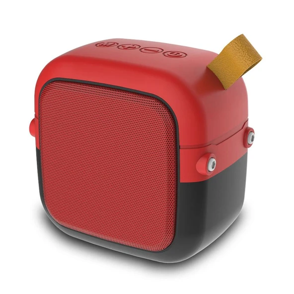 HB-200 Bluetooth 4.2 Taşınabilir Mini Kablosuz Bluetooth Hoparlör Kırmızı