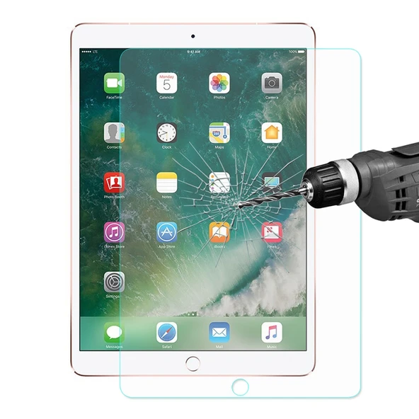 ENKAY Hat-Prince iPad Pro 10.5 inç 0.33mm 9H Sertlik 2.5D Tam Ekran Temperli Cam Koruyucu Şeffaf
