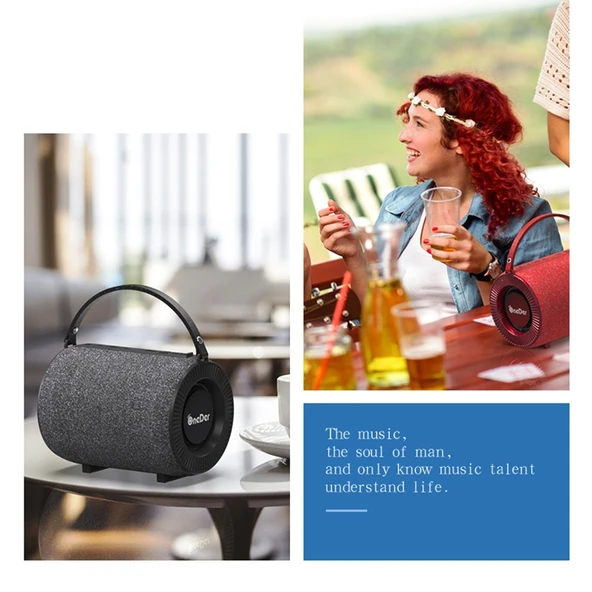 Oneder V3 Taşınabilir Kablosuz Bluetooth Hoparlör Mavi - 8