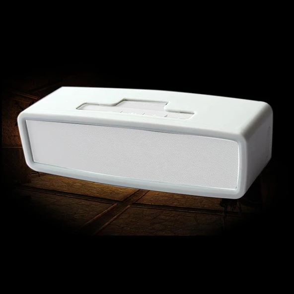 Bose Soundlink Mini 1 2 Uyumlu Beyaz Silikon Bluetooth Hoparlör Koruyucu Kılıf