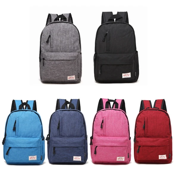 Evrensel Çok Fonksiyonlu Kanvas Laptop Omuz Çantası Sırt Çantası Siyah 42x29x13cm 15.6 Inç ve Altı Laptoplar İçin - 10