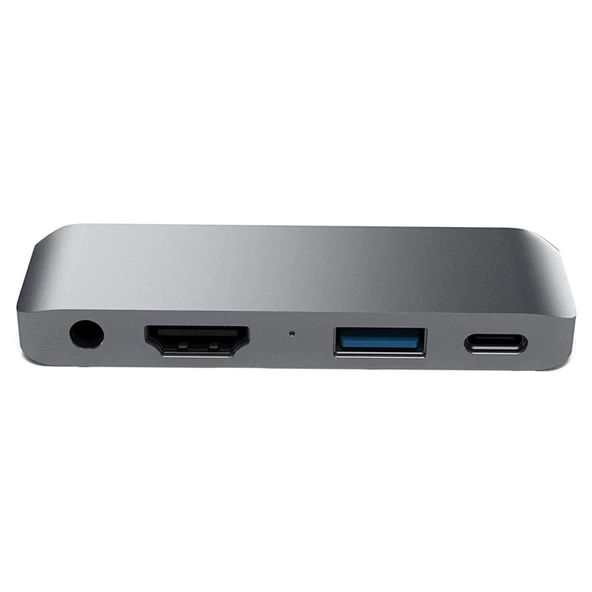 HW TC29 4 in 1 Çok Fonksiyonlu Type C USB C Uzatma HUB Adaptörü iPad Pro için Gri - 2