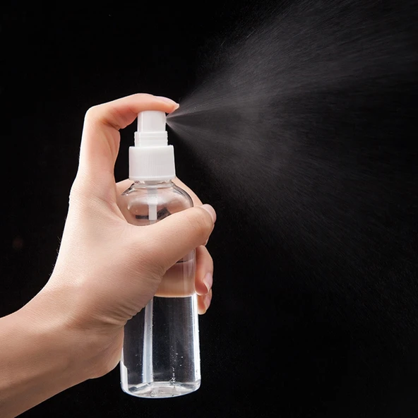 100ML PET Şeffaf Sprey Şişesi Dezenfektan Kabı - 9