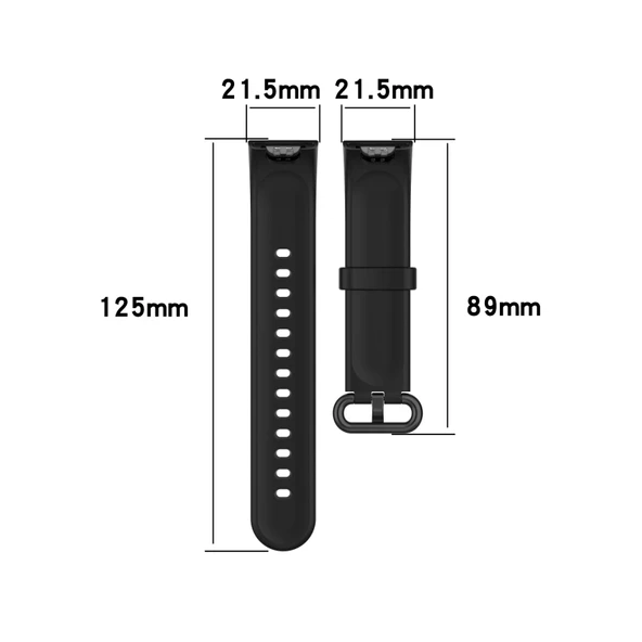 Xiaomi Mi Watch Lite ve Redmi Watch xDfind Beyaz Silikon Saat Kayışı - 6