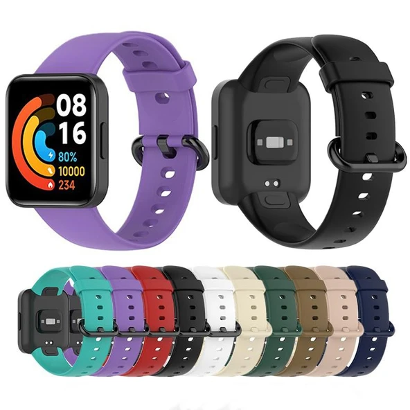 Xiaomi Redmi Watch 2 Uyumlu Silikon Saat Kayışı Yesil Renk - 2