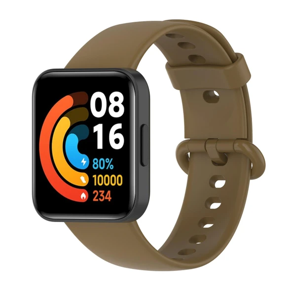 Xiaomi Redmi Watch 2 Uyumlu Silikon Saat Kayışı Yesil Renk