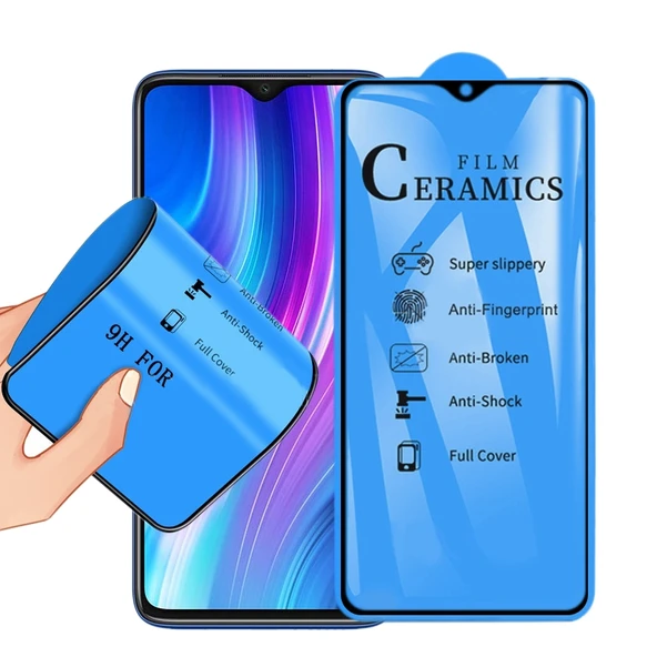 Xiaomi Redmi Note 8 Uyumlu 2.5D Tam Kaplama Seramik Ekran Koruyucu