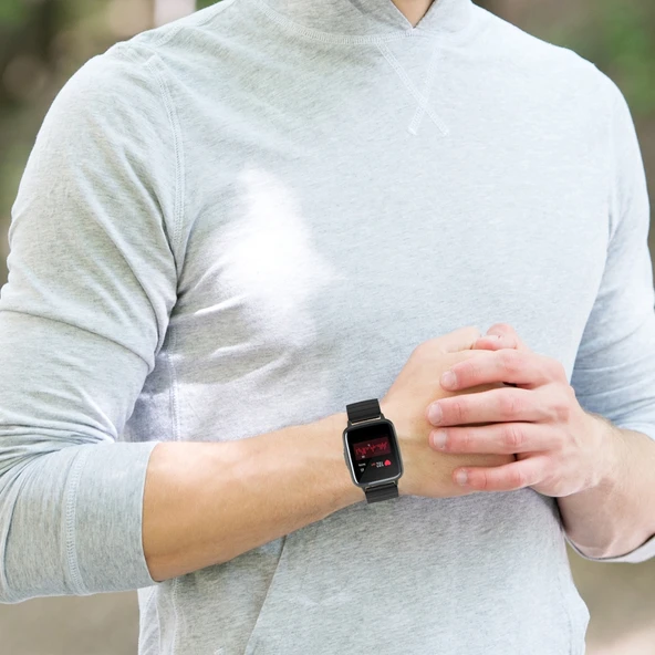 Xiaomi Haylou Akıllı Saat LS01 ve LS02 Uyumlu Turuncu Silikon Saat Kayışı 19mm - 8