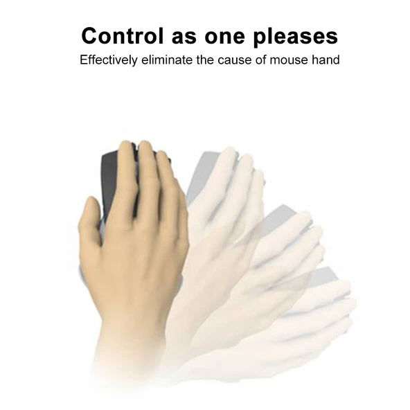 Gri Sol El Silikon Bilek Destekli Mouse Pad Ofis El Desteği - 3