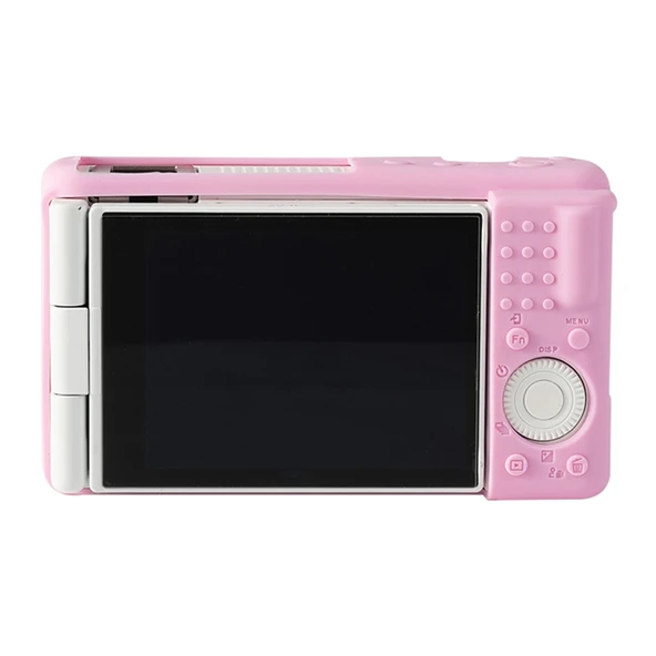 Sony ZV1F ZV1 M2 Pembe Yumuşak Silikon Koruyucu Kılıf - 2