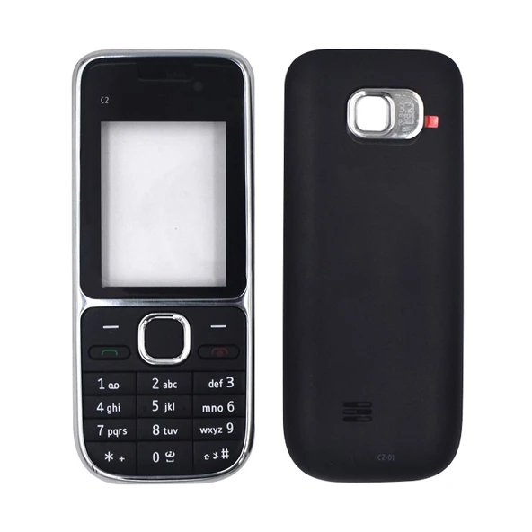 Nokia C2-01 Tam Kasa Kapak Siyah - 1
