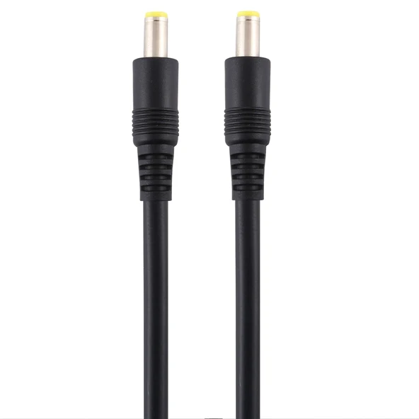 DC Güç Fişi 5.5 x 2.5mm Erkekten Erkeğe Adaptör Kablo Siyah 1 Metre - 2