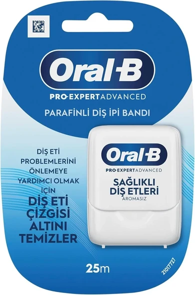 Oral-B Pro-Expert Advanced Parafinli Diş İpi Bandı 25m