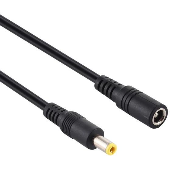 8A 5.5 x 2.5mm 1den 2ye Dişi Erkek DC Güç Bölücü Adaptör Kablosu 70cm Siyah - 4