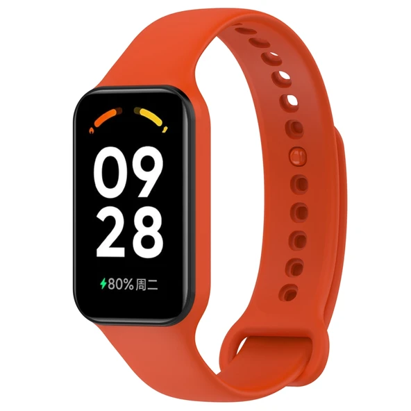 Xiaomi Redmi Band 2 Turuncu Silikon Entegre Saat Kayışı